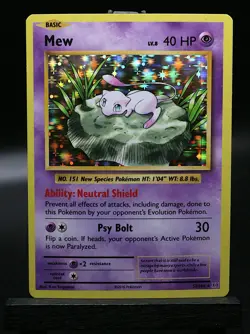 2016 Pokemon XY: Evolutions 53/108 Mew Holo Rare - Image 1