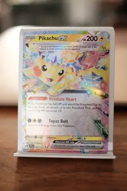 Pikachu ex #57 – Pokemon Scarlet & Violet: Surging Sparks (Double Rare) NM - Image 1