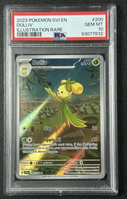 DOLLIV PSA 10 2023 POKEMON SCARLET & VIOLET SVI EN #200/198 ILLUSTRATION RARE 32 - Image 1
