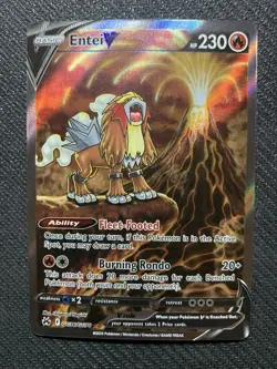 Pokemon TCG Entei V GG36/GG70 Galarian Gallery Crown Zenith Alt Art - Image 1