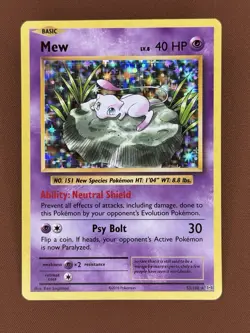 Pokemon TCG XY Evolutions MEW Holo Rare 53/108 LP/NM 🌀 - Image 1