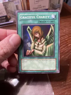 Yu-Gi-Oh! Rare Holo Graceful Charity 2003 Super Rare Unlimited Card SDP-040 - Image 4