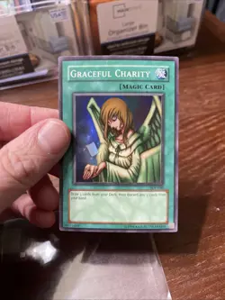 Yu-Gi-Oh! Rare Holo Graceful Charity 2003 Super Rare Unlimited Card SDP-040 - Image 5