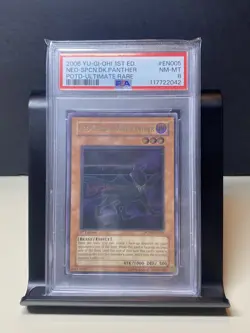 Yu-Gi-Oh! TCG Neo-Spacian Dark Panther POTD-EN005 1st Edition Ultimate PSA 8 - Image 1