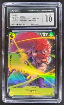 2025 ONE PIECE CCG KALGARA ALT ART OP08-099 CGC 10 C PT - Image 1