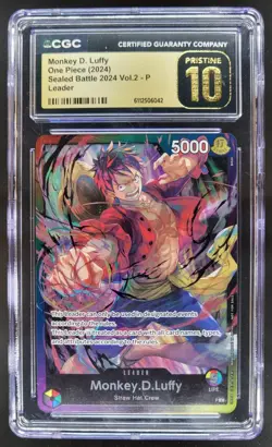 2024 ONE PIECE CCG MONKEY D. LUFFY LEADER SEALED BATTLE CGC 10 PRISTINE A PT - Image 1