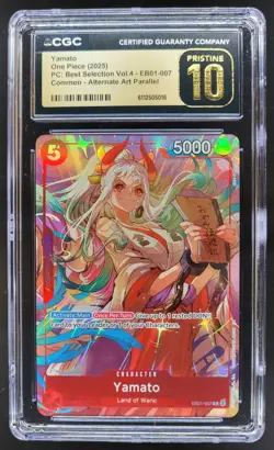 2025 ONE PIECE CCG YAMATO ALTERNATE ART EB01-007 CGC 10 PRISTINE D PT - Image 1