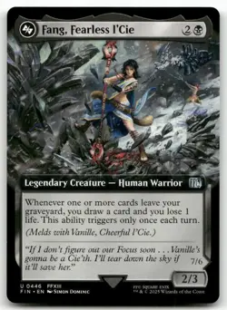 Fang, Fearless l'Cie (Extended Art) #446 MTG Final Fantasy FIN NM X1 - Image 1