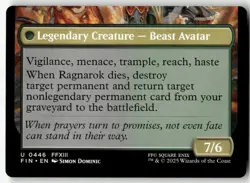 Fang, Fearless l'Cie (Extended Art) #446 MTG Final Fantasy FIN NM X1 - Image 2