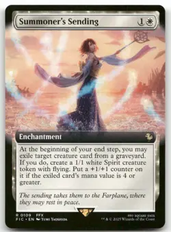 Summoner's Sending (Extended Art) #109 MTG Final Fantasy FIN NM X1 - Image 1