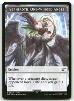 Emblem - Sephiroth, One-Winged Angel // Robot Warrior Double-Sided Token T FINAL - Image 1