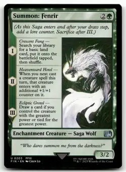 Summon: Fenrir U FINAL FANTASY 203 NM - Image 1