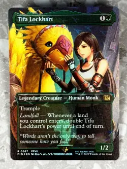 Tifa Lockhart Borderless Chocobo Track Foil MTG Final Fantasy FIN NM - Image 2