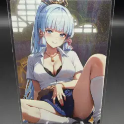 Kamisato Ayaka Genshin Impact Anime Waifu Card Doujin ACG Goddess - Image 1