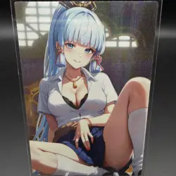 Kamisato Ayaka Genshin Impact Anime Waifu Card Doujin ACG Goddess - Image 2