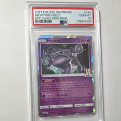 Pokemon Mewtwo SM Promo KFC Holo Stamped 184/SM-P Indonesian 2021 PSA 10 - Image 1