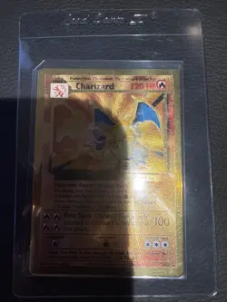 2021 Pokemon Charizard Gold Metal Celebrations UPC Ultra Premium Collection NM - Image 1
