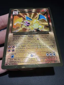 2021 Pokemon Charizard Gold Metal Celebrations UPC Ultra Premium Collection NM - Image 3