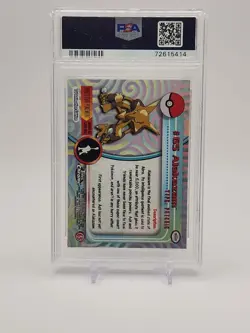 ALAKAZAM 2000 Topps Chrome Pokemon TV #65 PSA 9 - Image 2