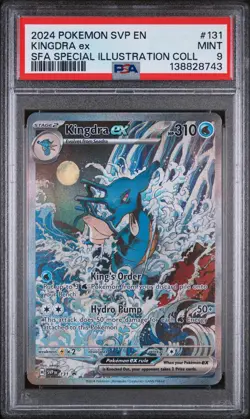 2024 POKEMON SHROUDED FABLE SPECIAL ILLUSTRATION COLLECTION KINGDRA EX PSA 9 - Image 1