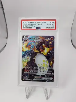 2020 POKEMON JPN SWORD & SHIELD SHINY STAR V #308 FULL ART/CHARIZARD VMAX PSA 10 - Image 1