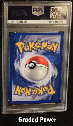 Pokemon Base Set Unlimited Shadowless Gust of Wind SHADOWLESS PSA 9 (9076) #93 - Image 2