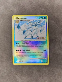 Pokemon Glaceon 20/100 [Platinum] Stamped Reverse Holo Burger King Promo - LP - Image 1