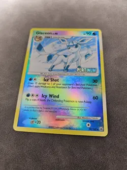 Pokemon Glaceon 20/100 [Platinum] Stamped Reverse Holo Burger King Promo - LP - Image 3