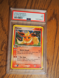 Pokemon 2006 Pop Series 3 Flareon holo card, PSA 7 - Image 1