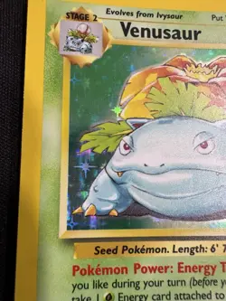 Pokemon Venusaur Base Set 15/102 Holo 1999 WOTC TCG Card - LP - Image 2