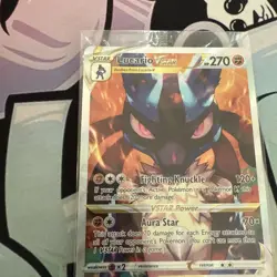 Lucario SWSH291 Full Art Pokemon SWSH Crown Zenith ETB Promo - Image 2