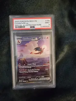 Pokemon TCG Charizard EX Sir 199/165 English 151 Card PSA 9 - Image 1