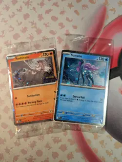 Pokemon Phantasmal Flames Suicune Reshiram GameStop & Barnes Noble Promo 026/094 - Image 1