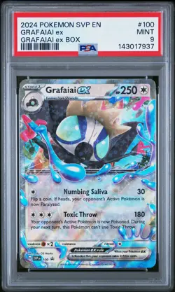 2024 POKEMON SVP EN-SV BLACK STAR PROMO GRAFAIAI EX BOX #100 GRAFAIAI EX PSA 9 - Image 1
