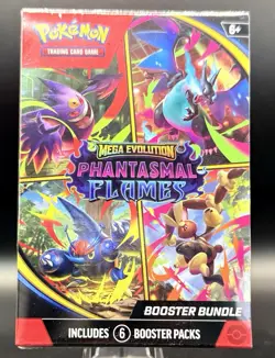 Pokemon Phantasmal Flames ME02 Booster Bundle - LOT of 6 - Image 1