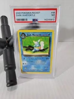 2000 Pokemon Rocket Dark Wartortle PSA 7 NM - Image 1
