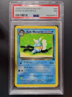2000 Pokemon Rocket Dark Wartortle PSA 7 NM - Image 2