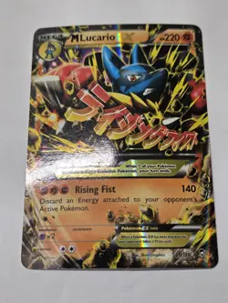 M Lucario EX Holo Card 55/111 XY-Furious Fists Pokemon Card - Image 2