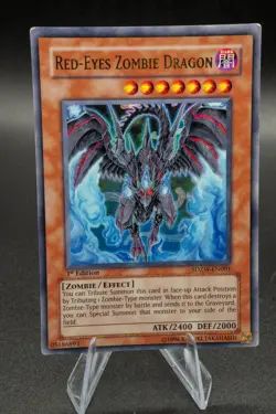 RED-EYES ZOMBIE DRAGON SDZW-EN001 ZOMBIE WORLD STRUCTURE DECK YU-GI-OH LP 1st ED - Image 1