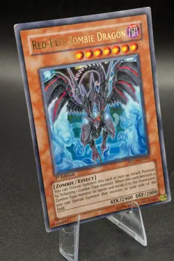RED-EYES ZOMBIE DRAGON SDZW-EN001 ZOMBIE WORLD STRUCTURE DECK YU-GI-OH LP 1st ED - Image 2