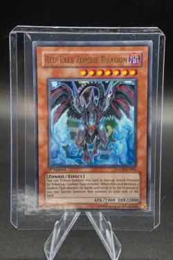 RED-EYES ZOMBIE DRAGON SDZW-EN001 ZOMBIE WORLD STRUCTURE DECK YU-GI-OH LP 1st ED - Image 5