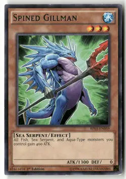 #BP03-EN059 - Spined Gillman - Rare,1st Ed WB1 R Lightly played - Image 1