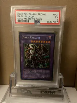 2003 YU-GI-OH! PROMO DUEL MASTER'S GUIDE #001 DARK PALADIN PSA 5 - Image 1