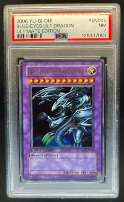 2006 Yu-Gi-Oh! Shonen Jump Promos Blue-Eyes Ultimate Dragon #JMP-EN005 PSA 7 - Image 1