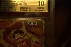 One Piece Monkey D. Luffy P-080 Bandai card games 2024-25 BGS 10 - Image 5