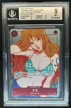 2023 One Piece Japanese Premium Girls Edition Nami R #OP01-016 BGS 9 - Image 1