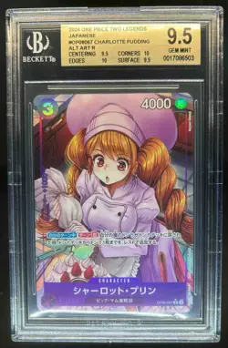 2024 One Piece Japanese Two Legends Charlotte Pudding Alt Art #OP08-067 BGS 9.5 - Image 1
