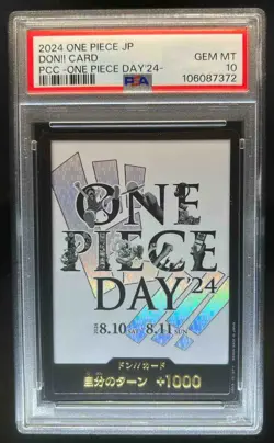 2024 One Piece Japanese One Piece Day Don Card PSA 10 - Image 1