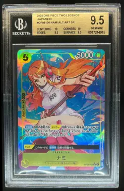 2024 One Piece Japanese Two Legends Nami Alt Art #OP08-106 BGS 9.5 - Image 1