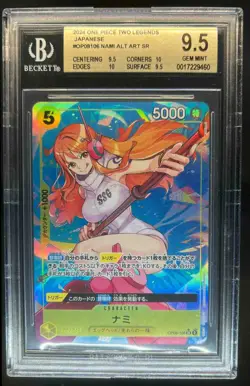 2024 One Piece Japanese Two Legends Nami Alt Art #OP08-106 BGS 9.5 - Image 1